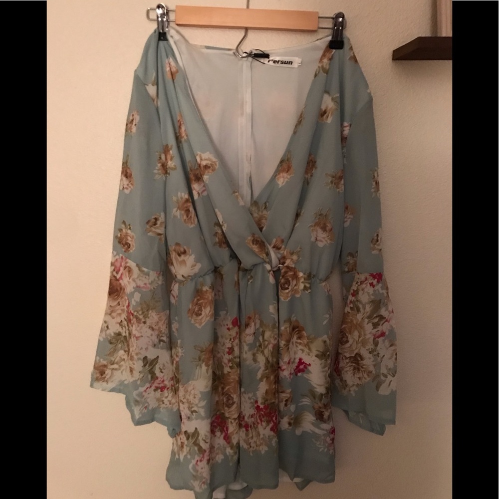 Floral Chiffon Romper
